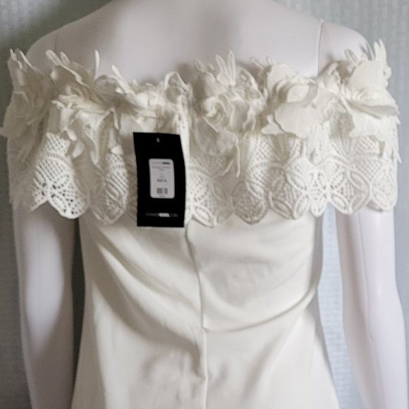 NWT Fashion Nova Midnight In Moscow Dress - White, Size XL - Picture 9 of 10